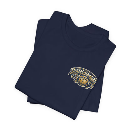 Game Day Dad Basketball T-Shirt | Navy & Gold Hooper Tee | Perfect Dad Gift