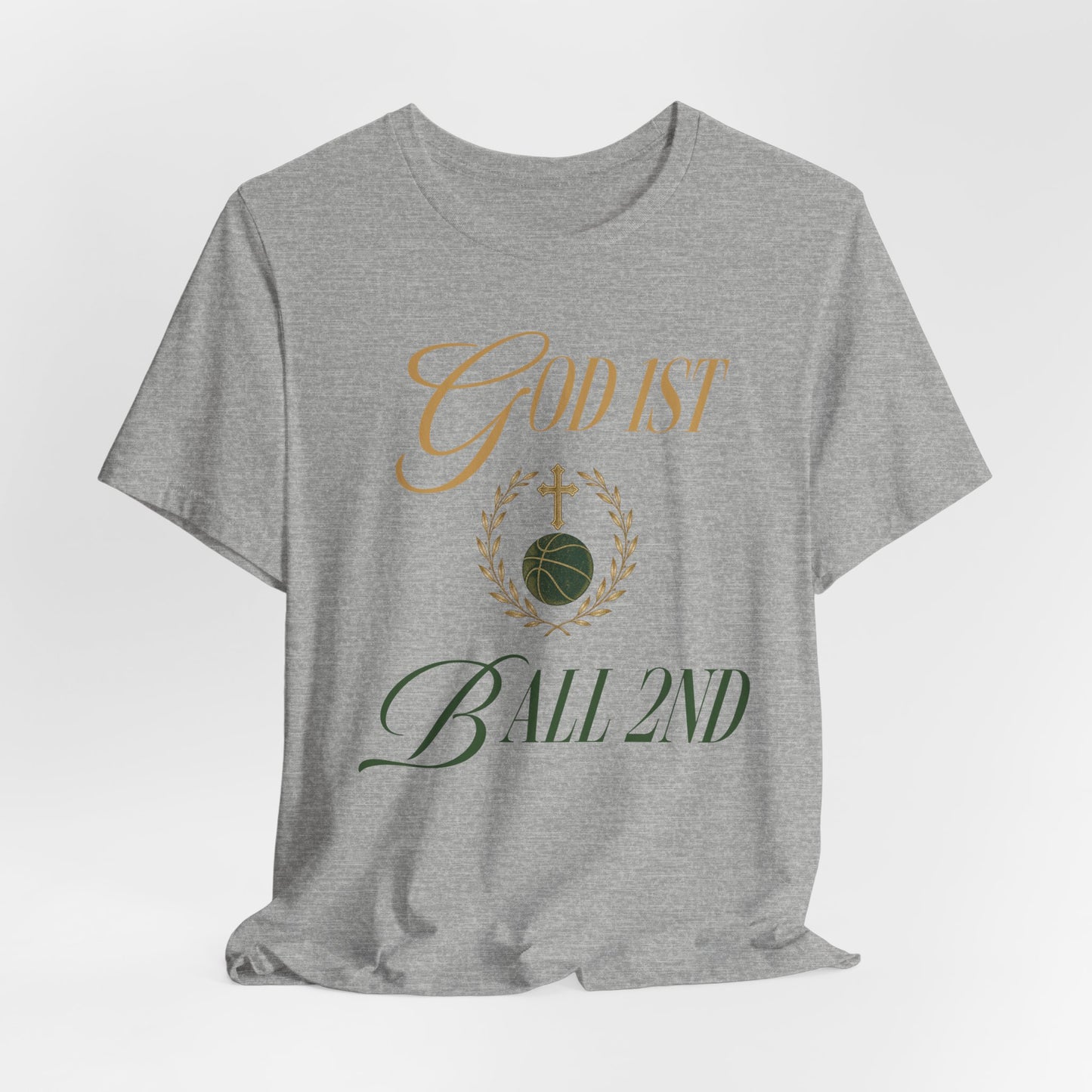 God First Ball 2nd Basketball T-Shirt | Glaube-Hooper Tee | Perfektes Geschenk