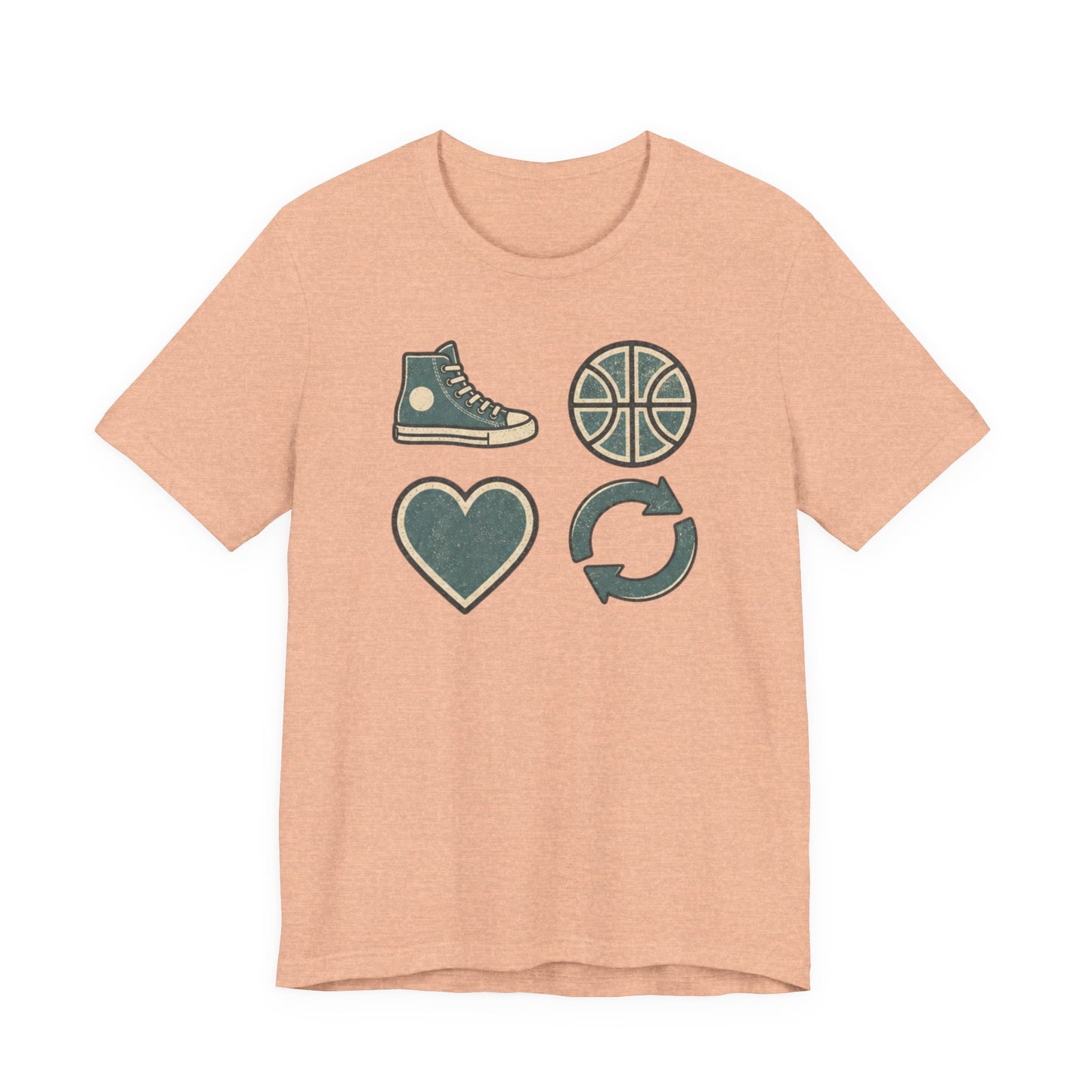 Live Hoop Repeat Basketball T-Shirt | Vintage Hooper Tee | Perfect Gift for Court Players