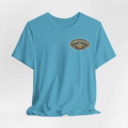 Game Day Dad Basketball T-Shirt | Navy & Gold Hooper Tee | Perfect Dad Gift