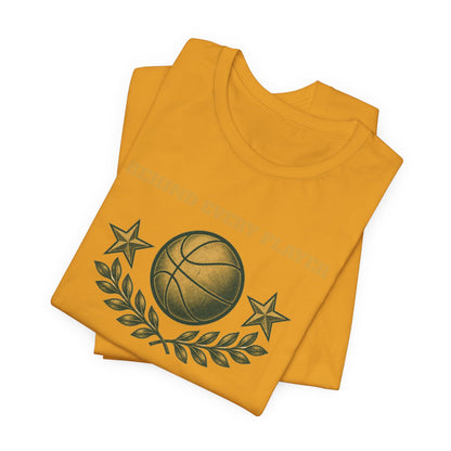 Behind Every Player is a Great Coach Basketball T-Shirt | Gold Crest Tee | Coach Gift
