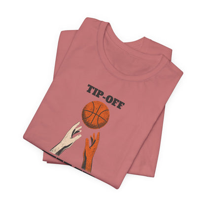 Tip-Off Time Basketball T-Shirt | Gameday Hands Tee | Perfect for Hoopers