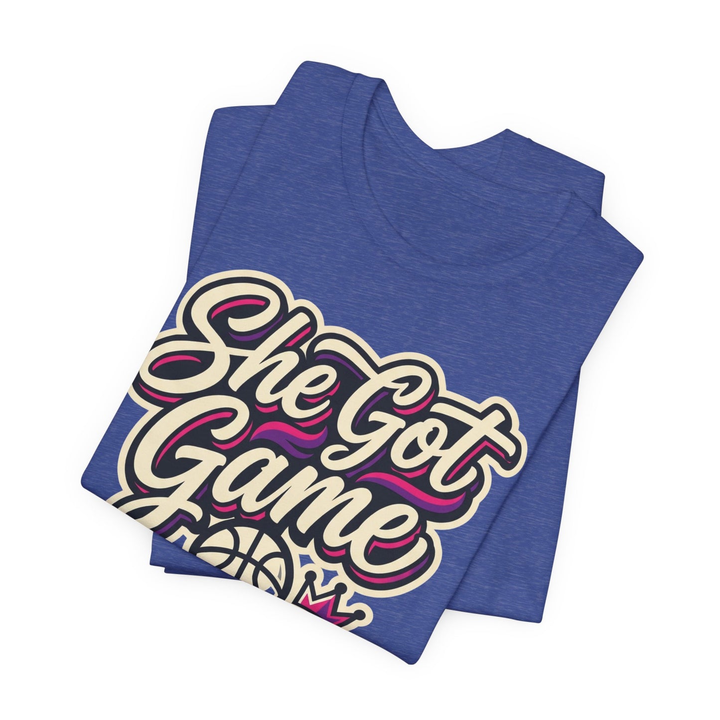 She Got Game Basketball T-Shirt | Women's Hoops Tee | Perfect Gift for Female Players