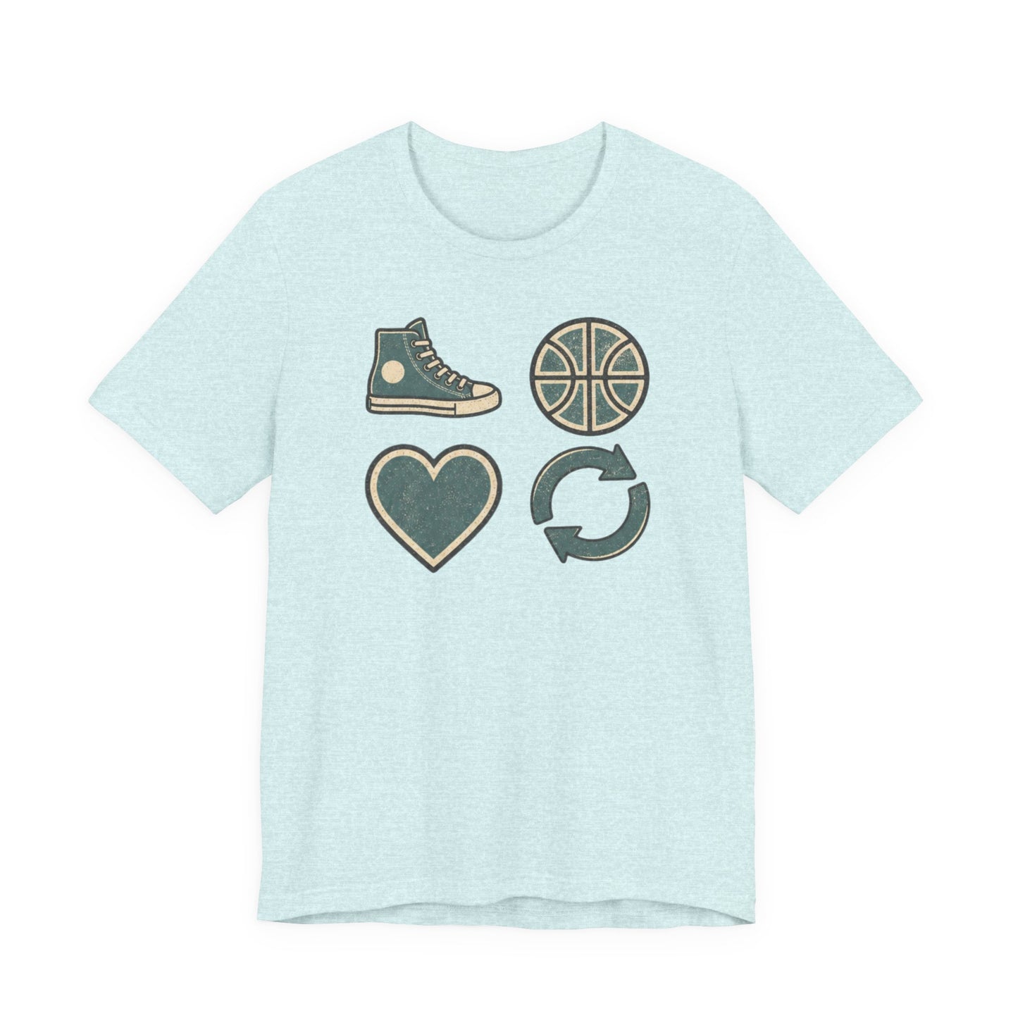 Live Hoop Repeat Basketball T-Shirt | Vintage Hooper Tee | Perfect Gift for Court Players