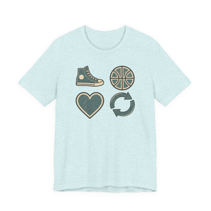 Live Hoop Repeat Basketball T-Shirt | Vintage Hooper Tee | Perfect Gift for Court Players