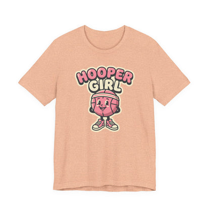 Hooper Girl Basketball T-Shirt | Retro Cartoon Tee | Perfect Gift for Female Players