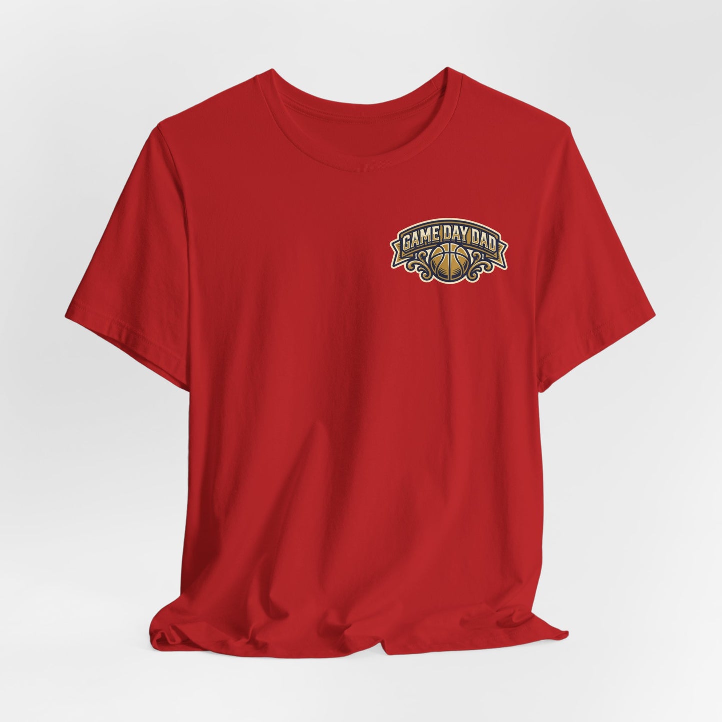 Game Day Dad Basketball T-Shirt | Navy & Gold Hooper Tee | Perfektes Vatertagsgeschenk