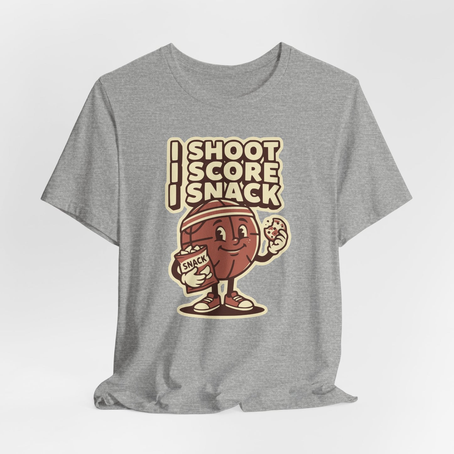 I Shoot I Score I Snack Basketball T-Shirt | Witziger Hooper Tee | Geschenk