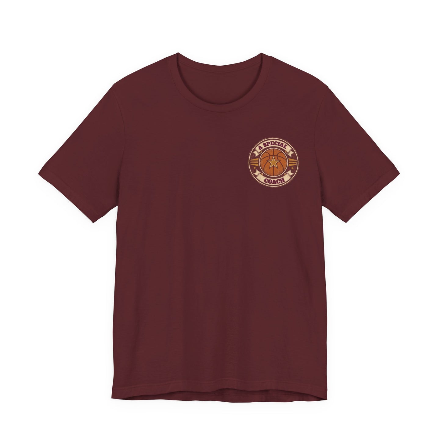 A Special Coach Basketball T-Shirt | Vintage Badge Tee | Perfect Coach Gift