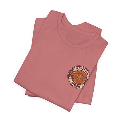 A Special Coach Basketball T-Shirt | Vintage Badge Tee | Perfect Coach Gift
