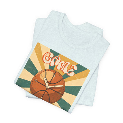 Game Time Basketball Clock T-Shirt | Retro Hooper Tee | Perfect Gift for Ball Players