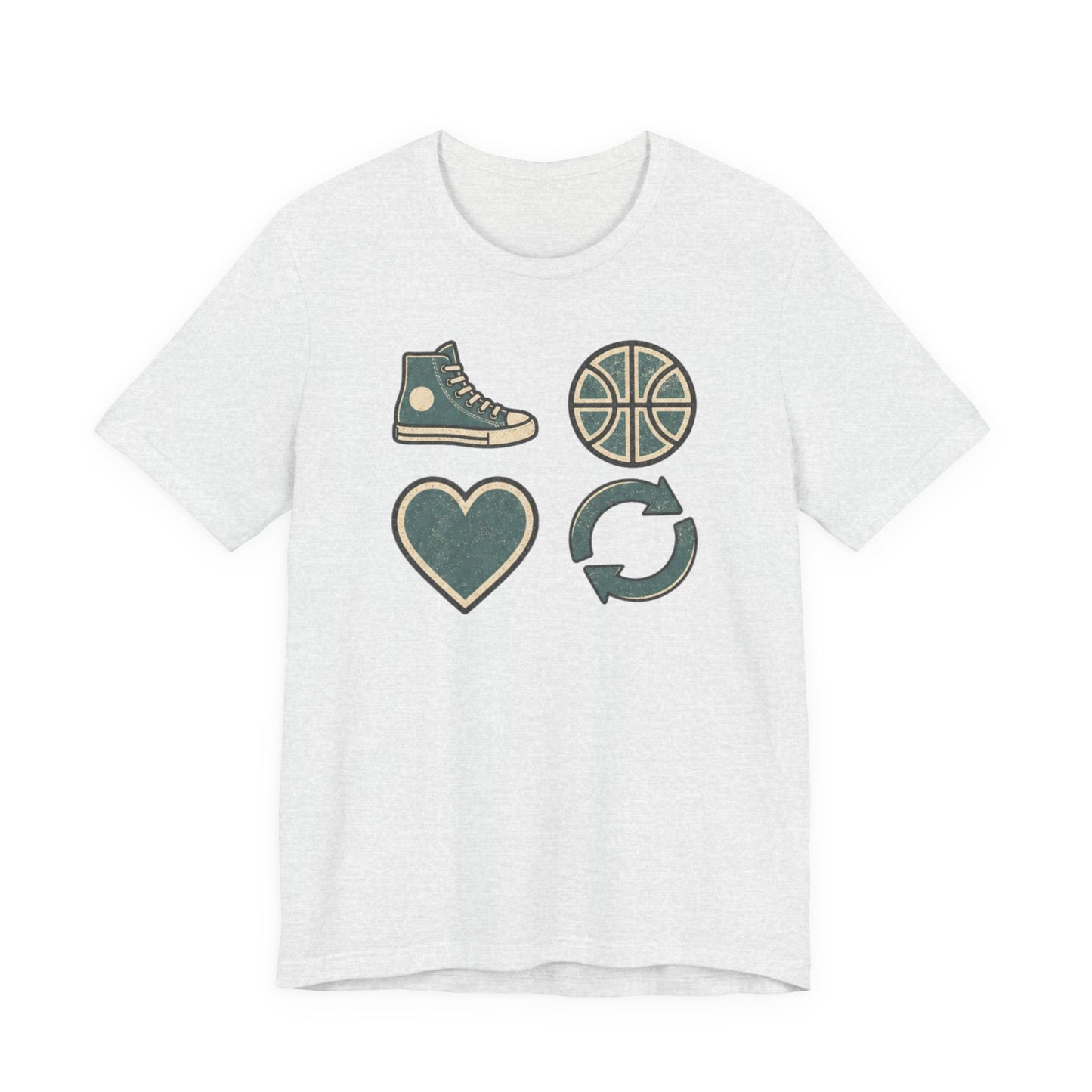Live Hoop Repeat Basketball T-Shirt | Vintage Hooper Tee | Perfect Gift for Court Players