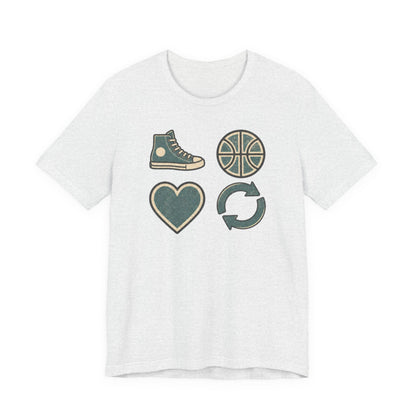 Live Hoop Repeat Basketball T-Shirt | Vintage Hooper Tee | Perfect Gift for Court Players
