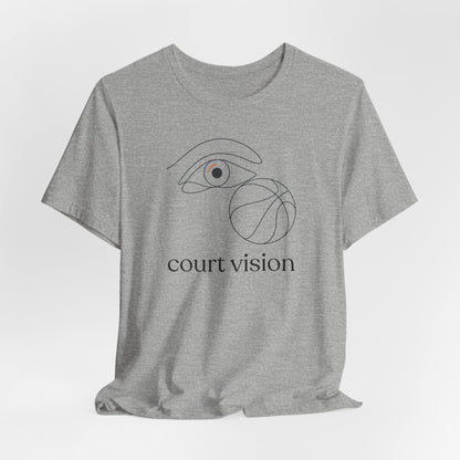 Court Vision Basketball T-Shirt | Minimalist Hooper Tee | Perfect Gift for Players