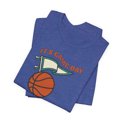 It's Gameday Basketball T-Shirt | Pennant Flag Tee | Perfect Gift for Hoopers