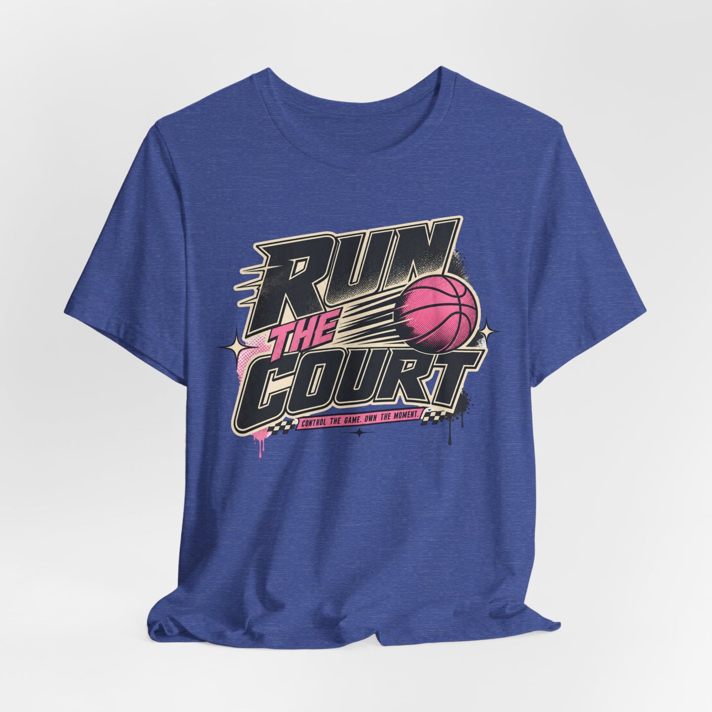 Run The Court Basketball T-Shirt | Women's Hooper Tee | Perfect Gift for Female Players