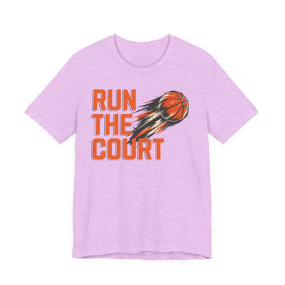 Run The Court Basketball T-Shirt | Motion Hooper Tee | Perfect Gift for Players