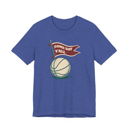 Game Day Y'all Basketball T-Shirt | Vintage Flag Tee | Perfect Gift for Hoopers