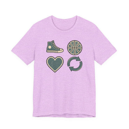 Live Hoop Repeat Basketball T-Shirt | Vintage Hooper Tee | Perfect Gift for Court Players