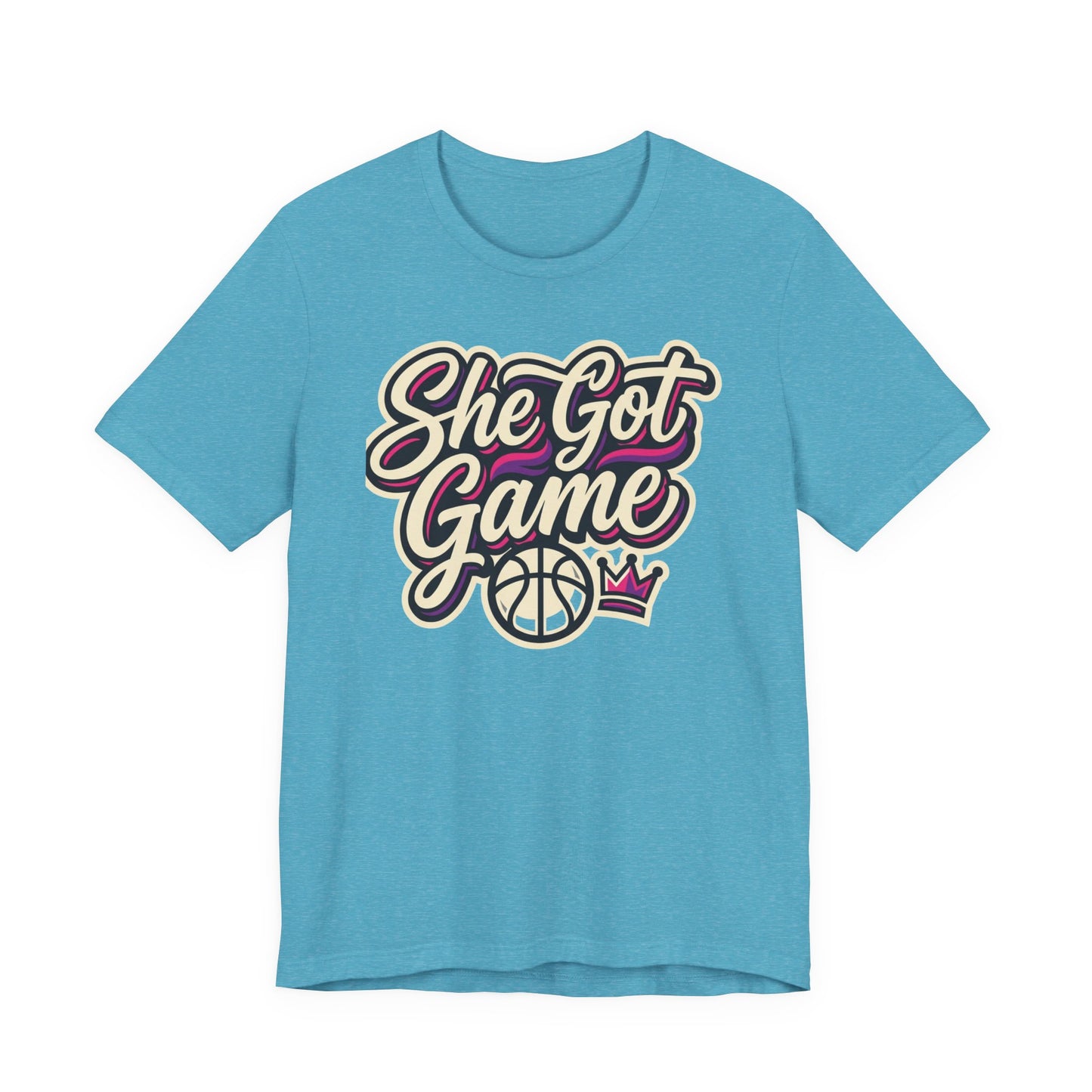 She Got Game Basketball T-Shirt | Women's Hoops Tee | Perfect Gift for Female Players