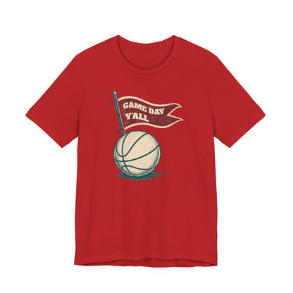 Game Day Y'all Basketball T-Shirt | Vintage Flag Tee | Perfect Gift for Hoopers