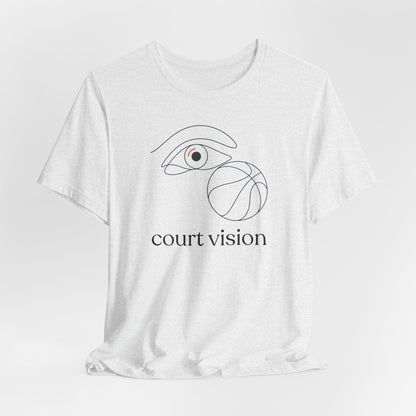 Court Vision Basketball T-Shirt | Minimalist Hooper Tee | Perfect Gift for Players