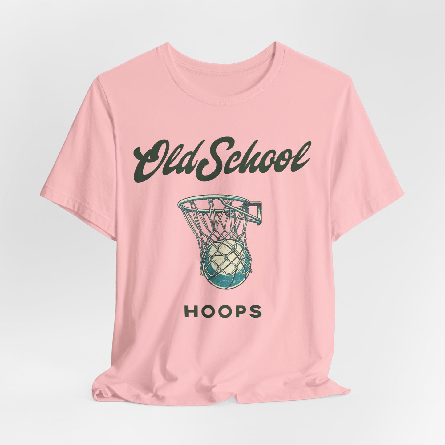 Old School Hoops Basketball T-Shirt | Retro Rim Tee | Geschenk für Baller