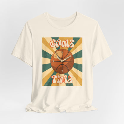 Game Time Basketball Clock T-Shirt | Retro Hooper Tee | Perfect Gift for Ball Players