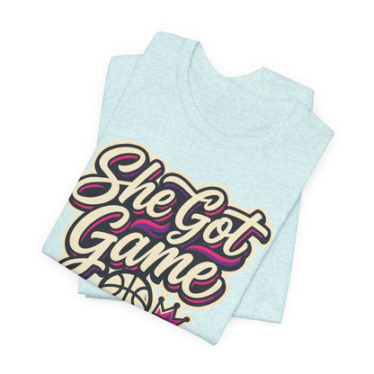 She Got Game Basketball T-Shirt | Women's Hoops Tee | Perfect Gift for Female Players