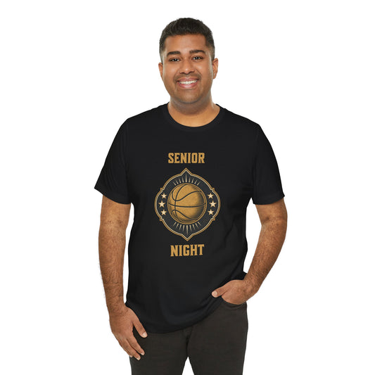 Senior Night Basketball T-Shirt | Gold & Black Hooper Tee | Perfect Gift