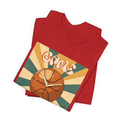 Game Time Basketball Clock T-Shirt | Retro Hooper Tee | Perfect Gift for Ball Players