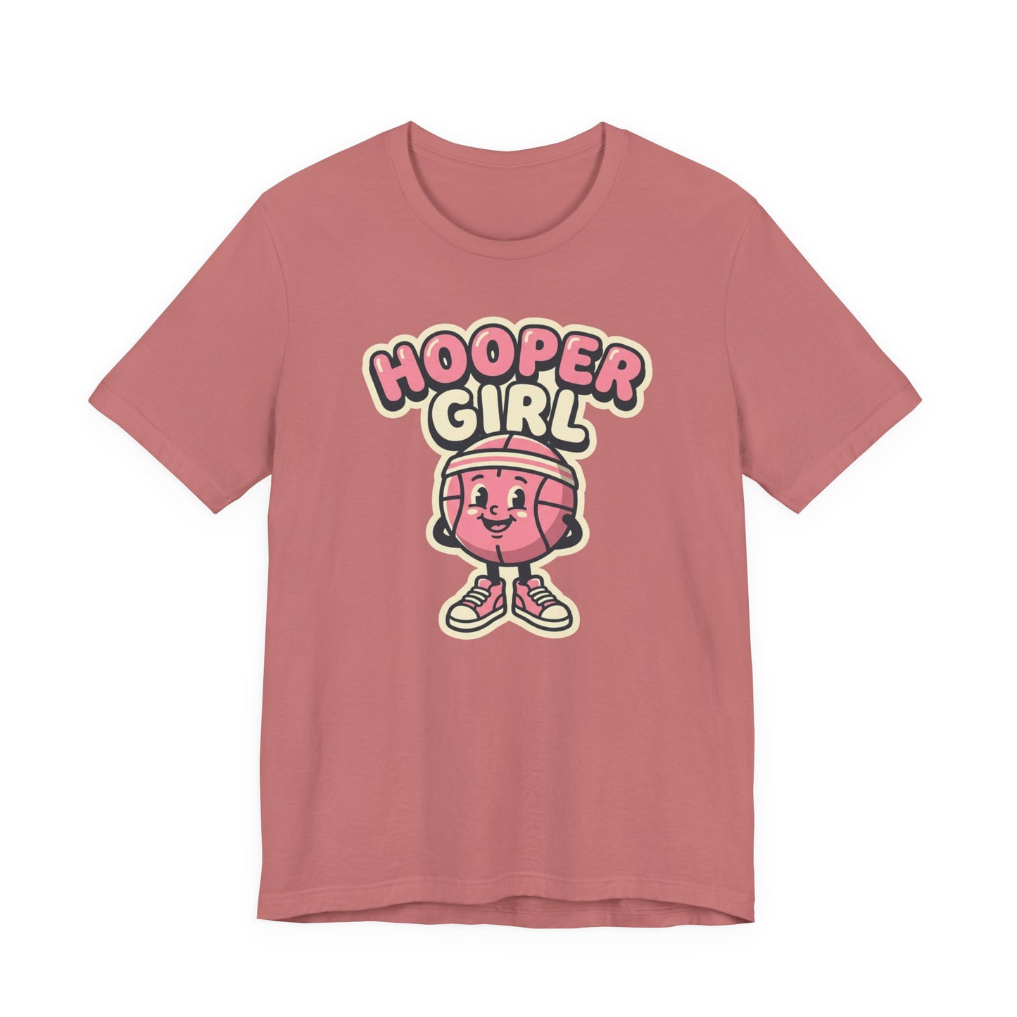 Hooper Girl Basketball T-Shirt | Retro Cartoon Tee | Perfect Gift for Female Players