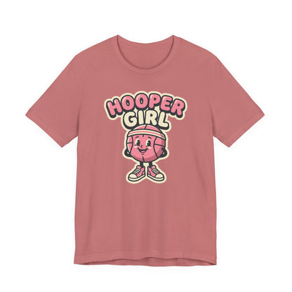 Hooper Girl Basketball T-Shirt | Retro Cartoon Tee | Perfect Gift for Female Players