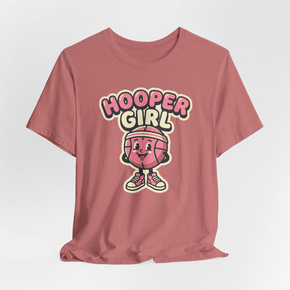 Hooper Girl Basketball T-Shirt | Retro Cartoon Tee | Perfect Gift for Female Players