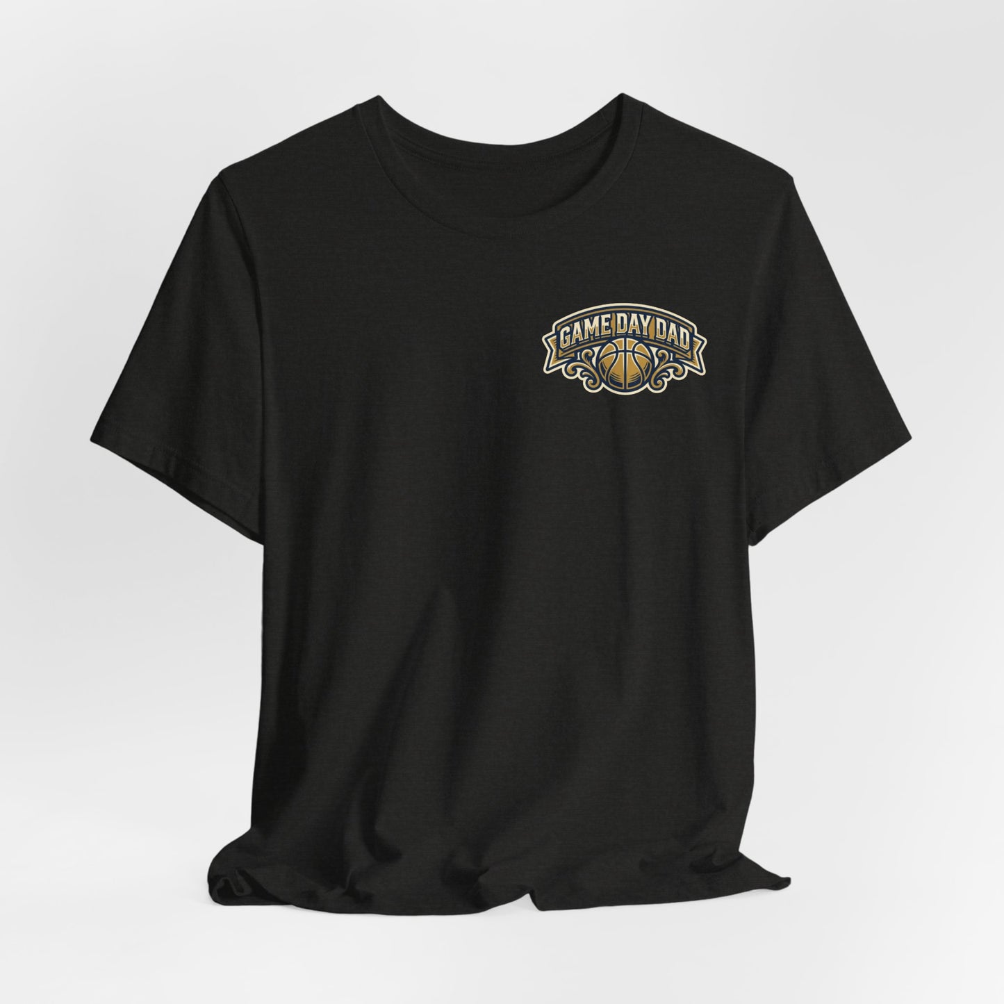 Game Day Dad Basketball T-Shirt | Navy & Gold Hooper Tee | Perfektes Vatertagsgeschenk
