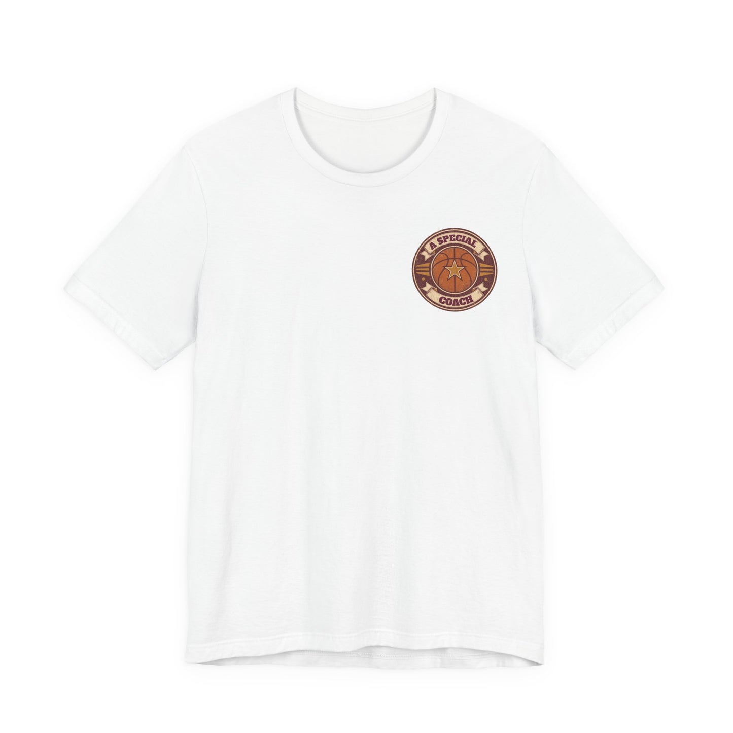 A Special Coach Basketball T-Shirt | Vintage Badge Tee | Perfect Coach Gift