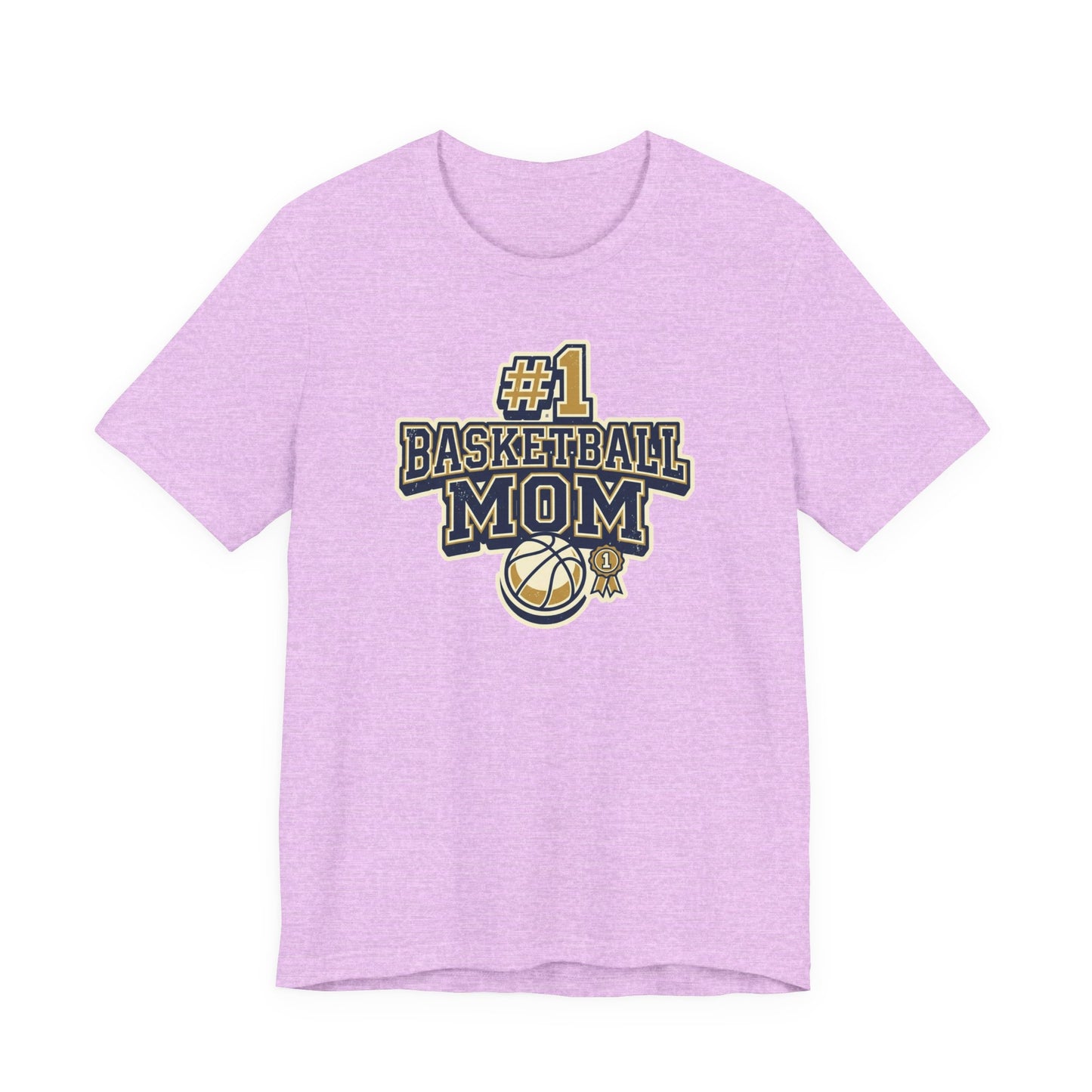 #1 Basketball Mom T-Shirt | Navy & Gold Award Grafik | Perfektes Geschenk