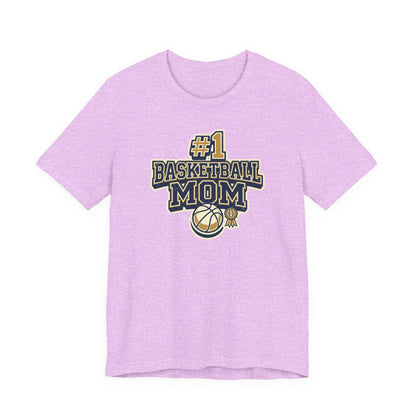 #1 Basketball Mom Tee | Navy & Gold Award Graphic | Perfect Gift for Hooper Parents