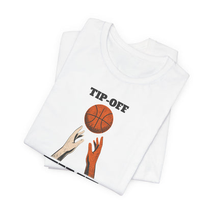 Tip-Off Time Basketball T-Shirt | Gameday Hands Tee | Perfect for Hoopers