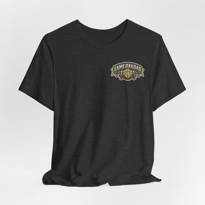 Game Day Dad Basketball T-Shirt | Navy & Gold Hooper Tee | Perfect Dad Gift