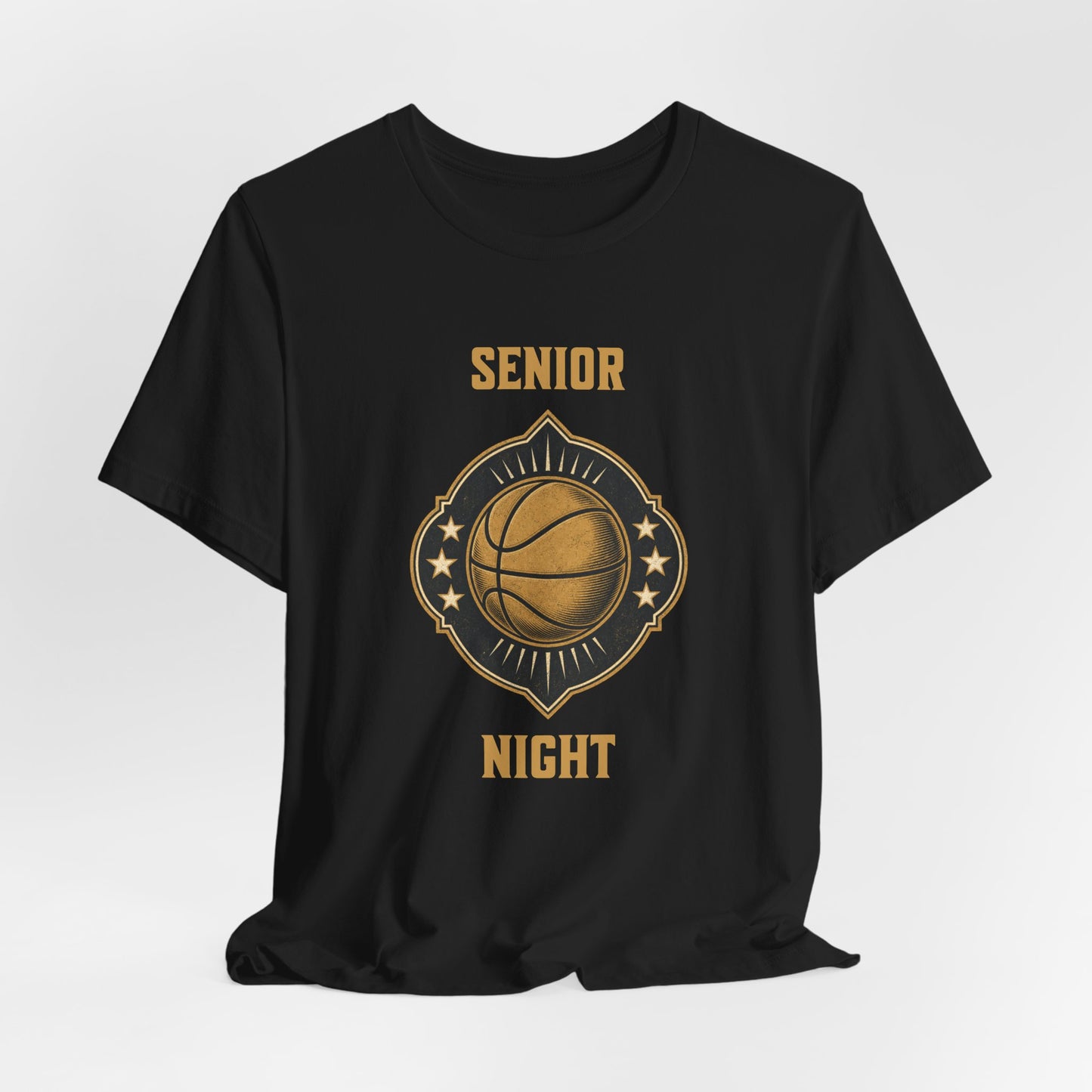 Senior Night Basketball T-Shirt | Gold & Black Hooper Tee | Perfect Gift