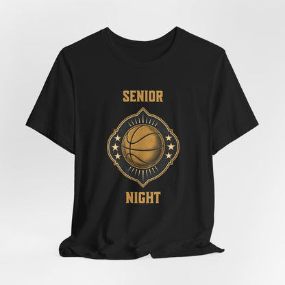 Senior Night Basketball T-Shirt | Gold & Black Hooper Tee | Perfect Gift