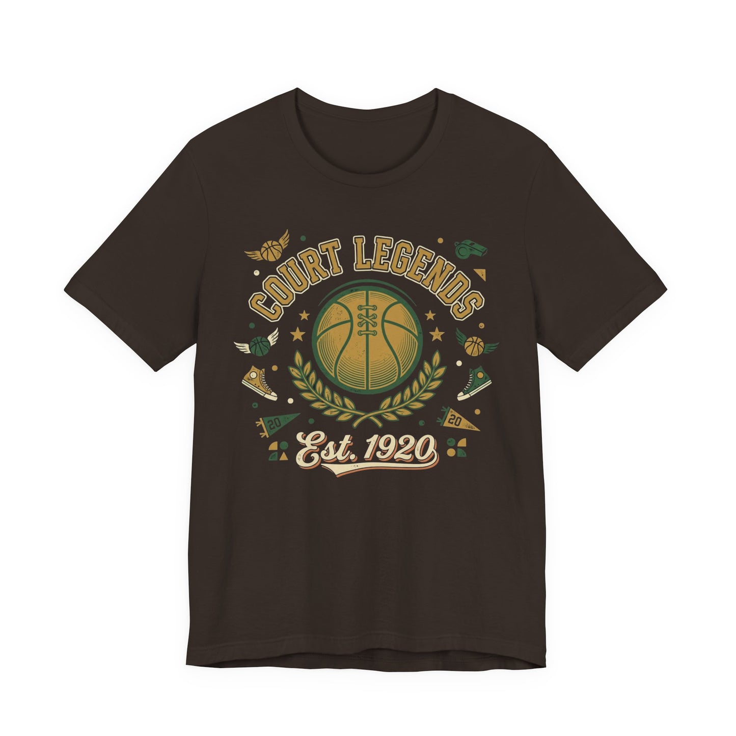 Court Legends Est. 1920 Basketball T-Shirt | Vintage Coach Tee | Premium Hoopers Gift