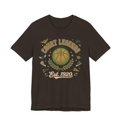 Court Legends Est. 1920 Basketball T-Shirt | Vintage Coach Tee | Premium Hoopers Gift
