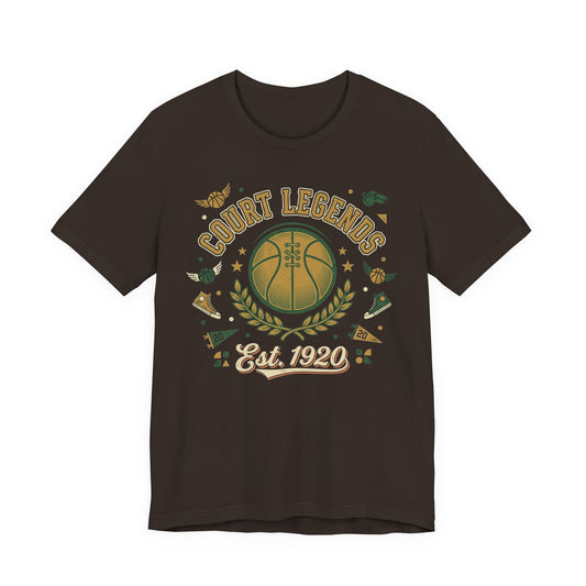 Court Legends Est. 1920 Basketball T-Shirt | Vintage Coach Tee | Premium Hoopers Gift