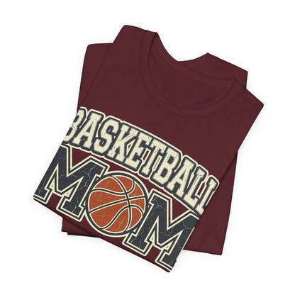 Basketball Mom Vintage Tee | Retro Ball Graphic T-Shirt | Perfect Gift for Hooper Parents