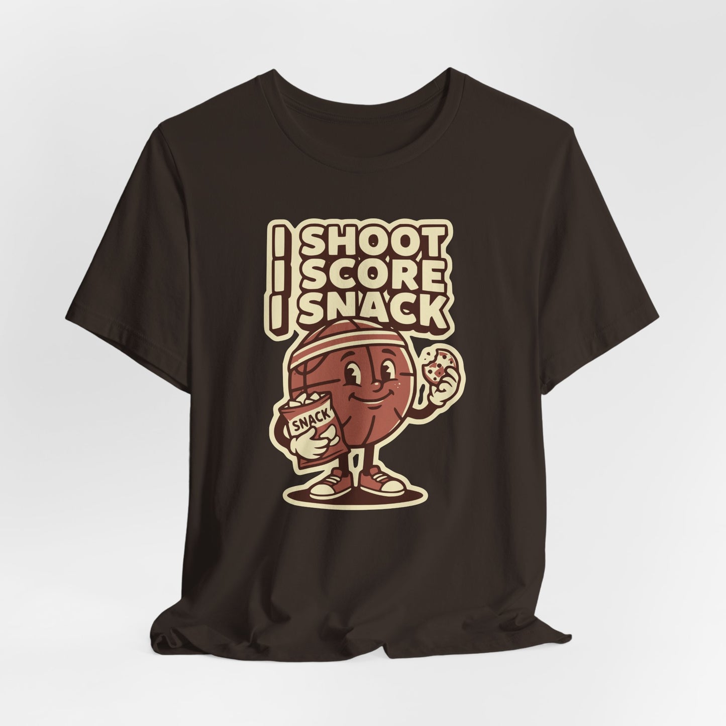 I Shoot I Score I Snack Basketball T-Shirt | Witziger Hooper Tee | Geschenk