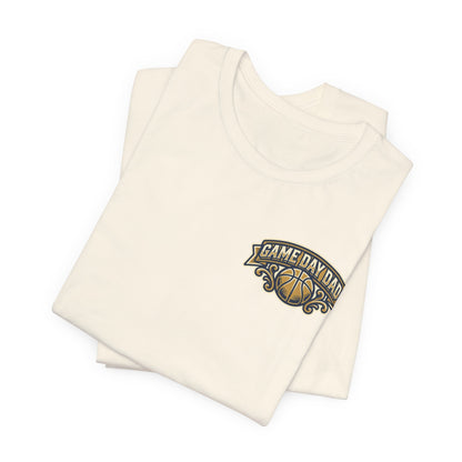 Game Day Dad Basketball T-Shirt | Navy & Gold Hooper Tee | Perfect Dad Gift