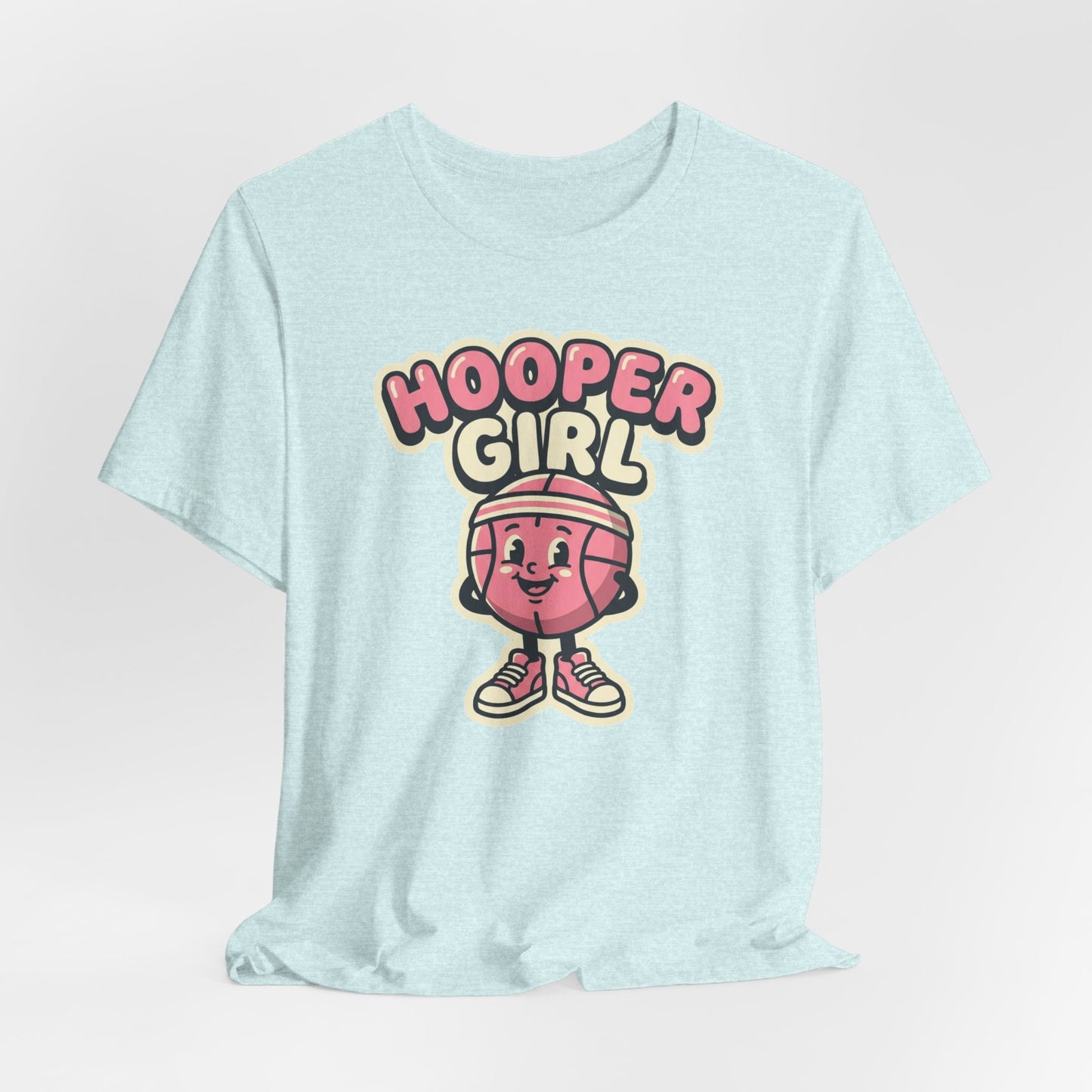 Hooper Girl Basketball T-Shirt | Retro Cartoon Tee | Perfect Gift for Female Players