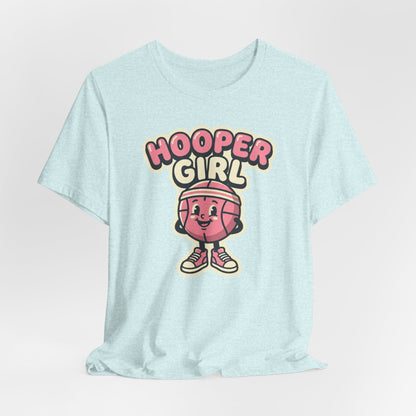Hooper Girl Basketball T-Shirt | Retro Cartoon Tee | Perfect Gift for Female Players